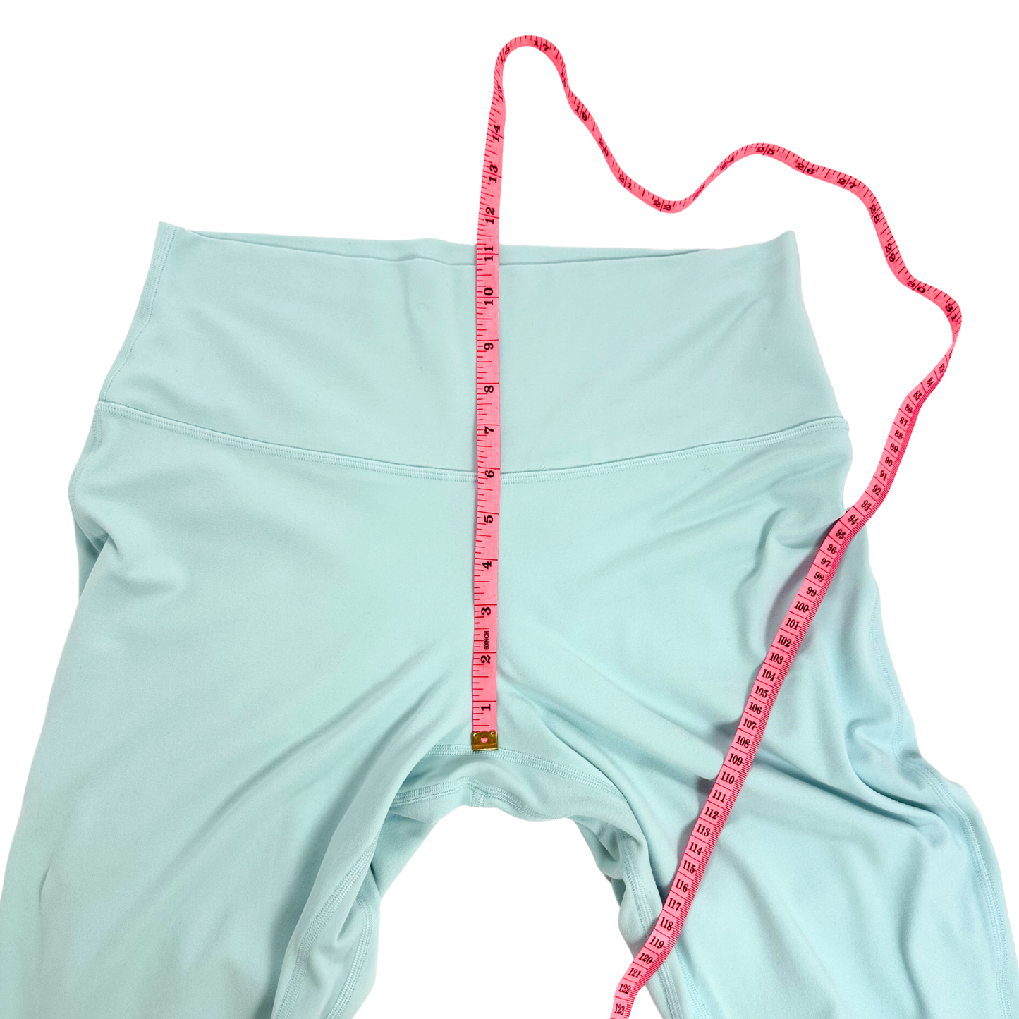 Lululemon Nulu High Rise Leggings Cyan Blue Size 12 Yoga Athletic Pants