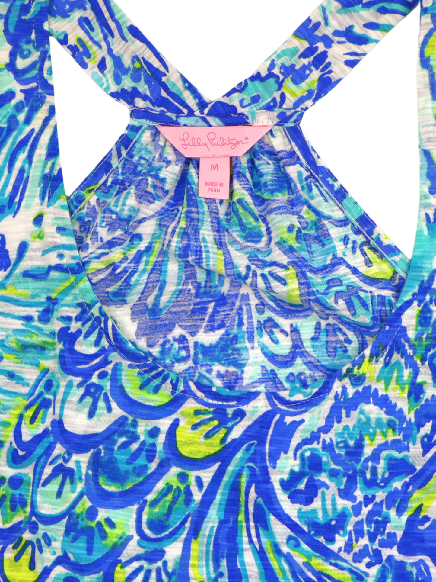 Lilly Pulitzer Signature Print Racerback Tank – Vibrant Coastal Statement | XXS