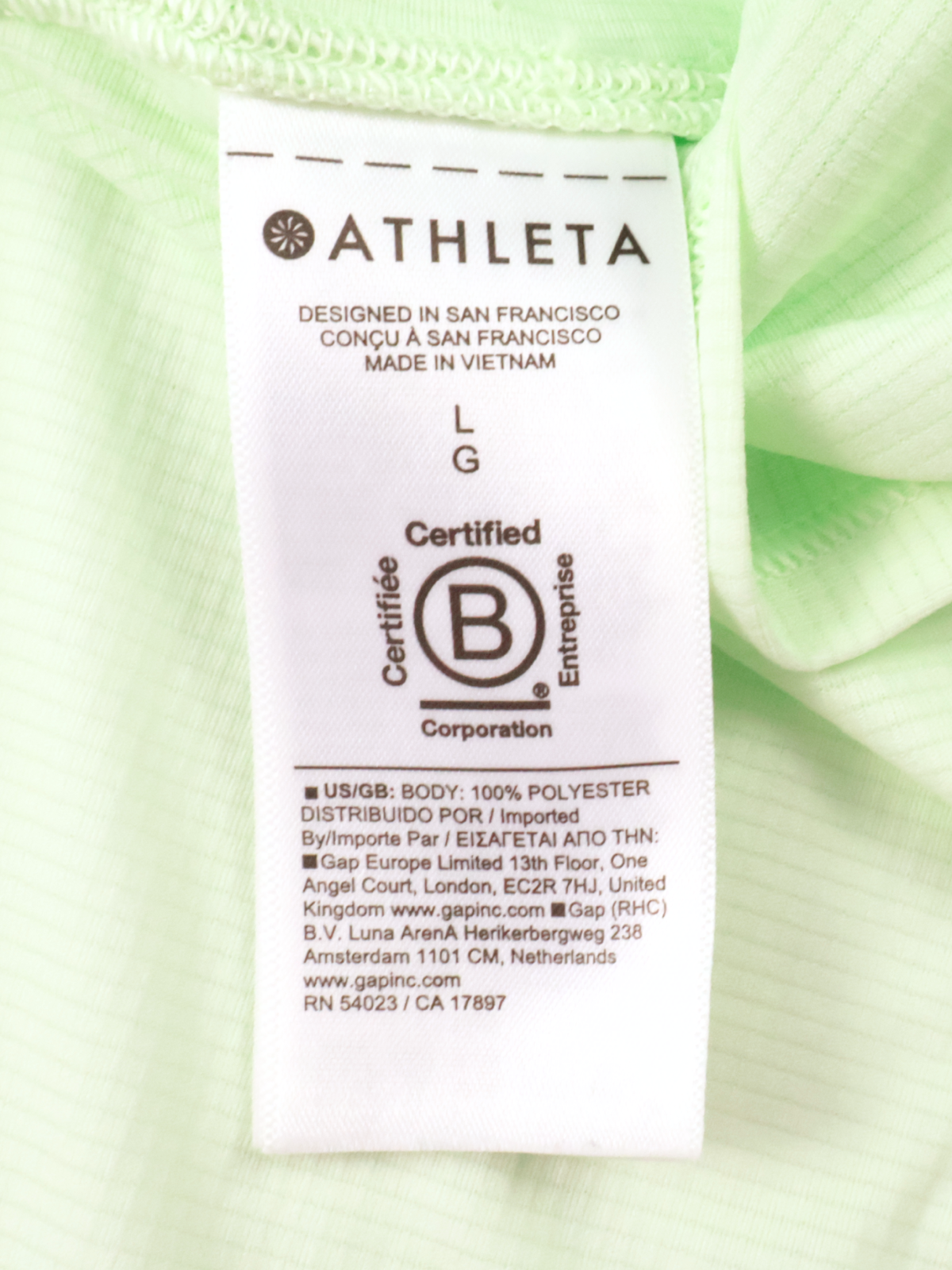 Athleta Flowy Performance Tank – Mint Green | Racerback | Size Large