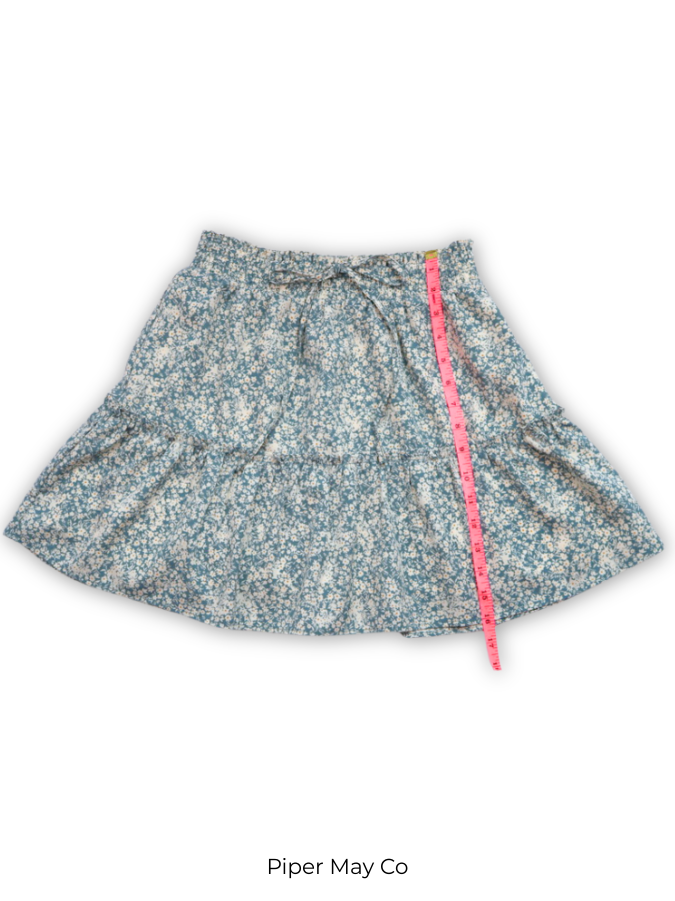 Pepper Crane Floral Mini Skirt – Effortless Neutral | Size Small