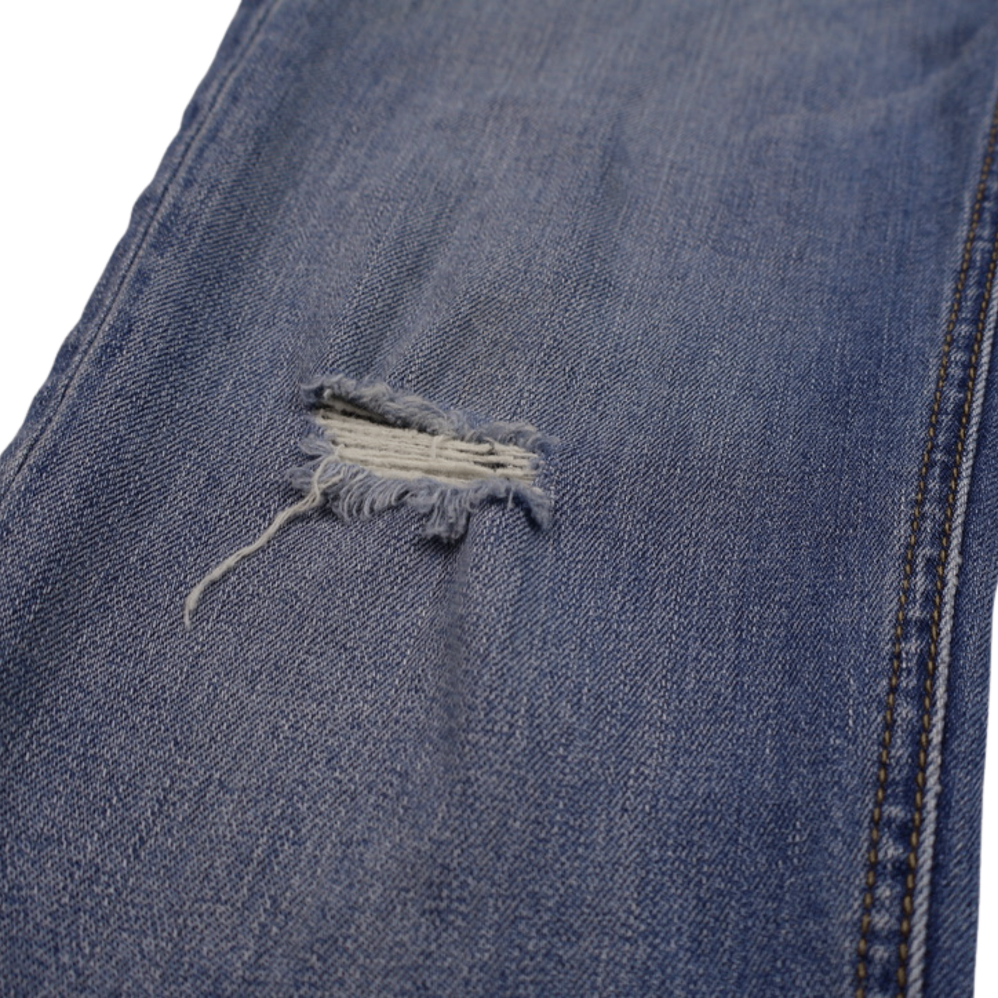 Rag & Bone Distressed Skinny Jeans – Size 25 – Medium Wash Raw Hem Denim