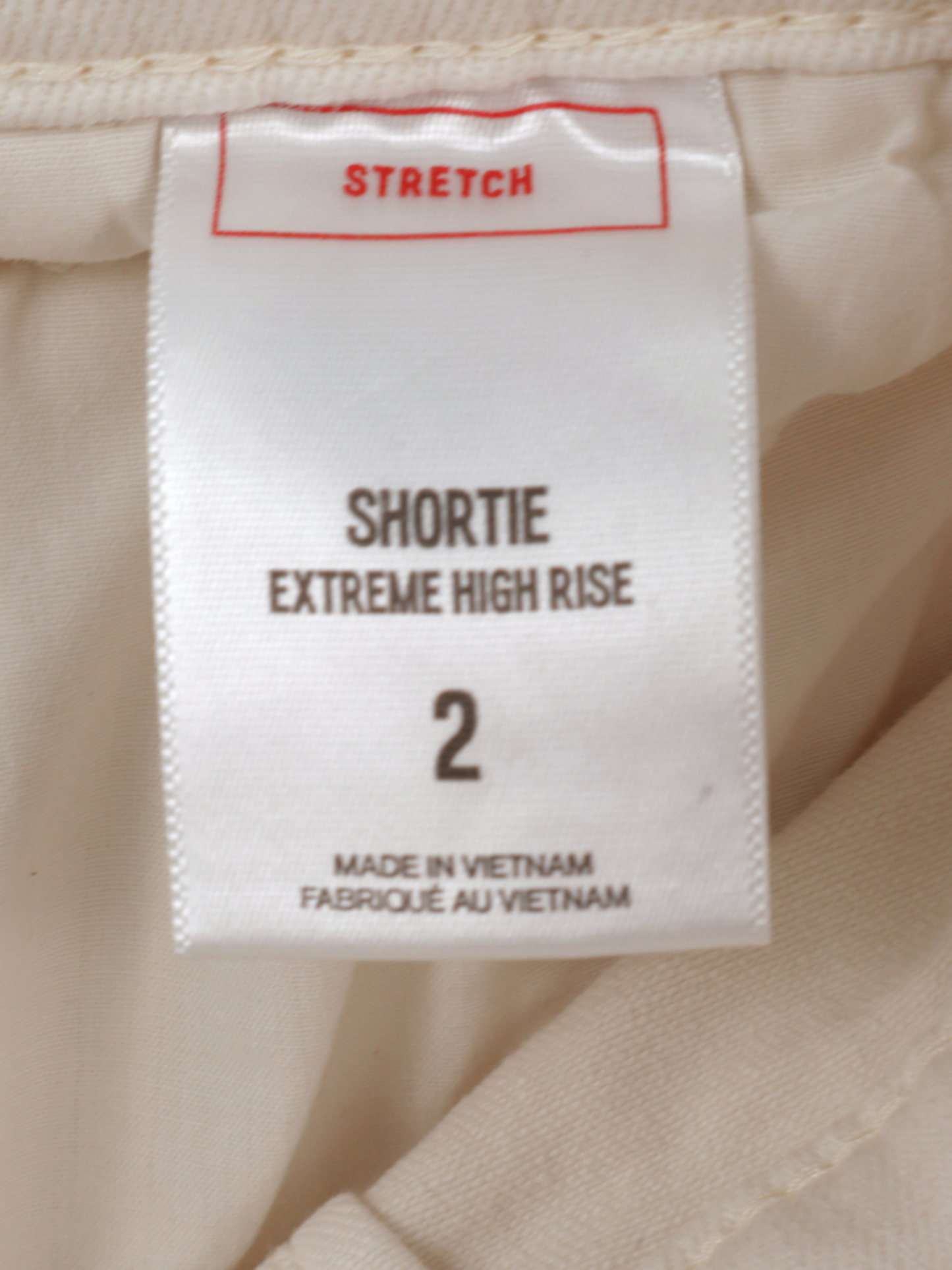 Express Cream Paperbag Waist Shorts – High Rise Tie Front Chic (Size 2)