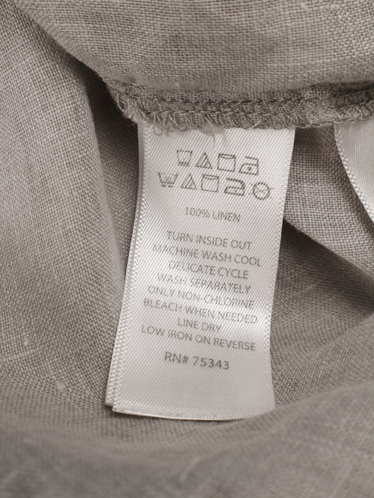 Cynthia Rowley Gray Linen Shift Dress With Pockets Size Medium