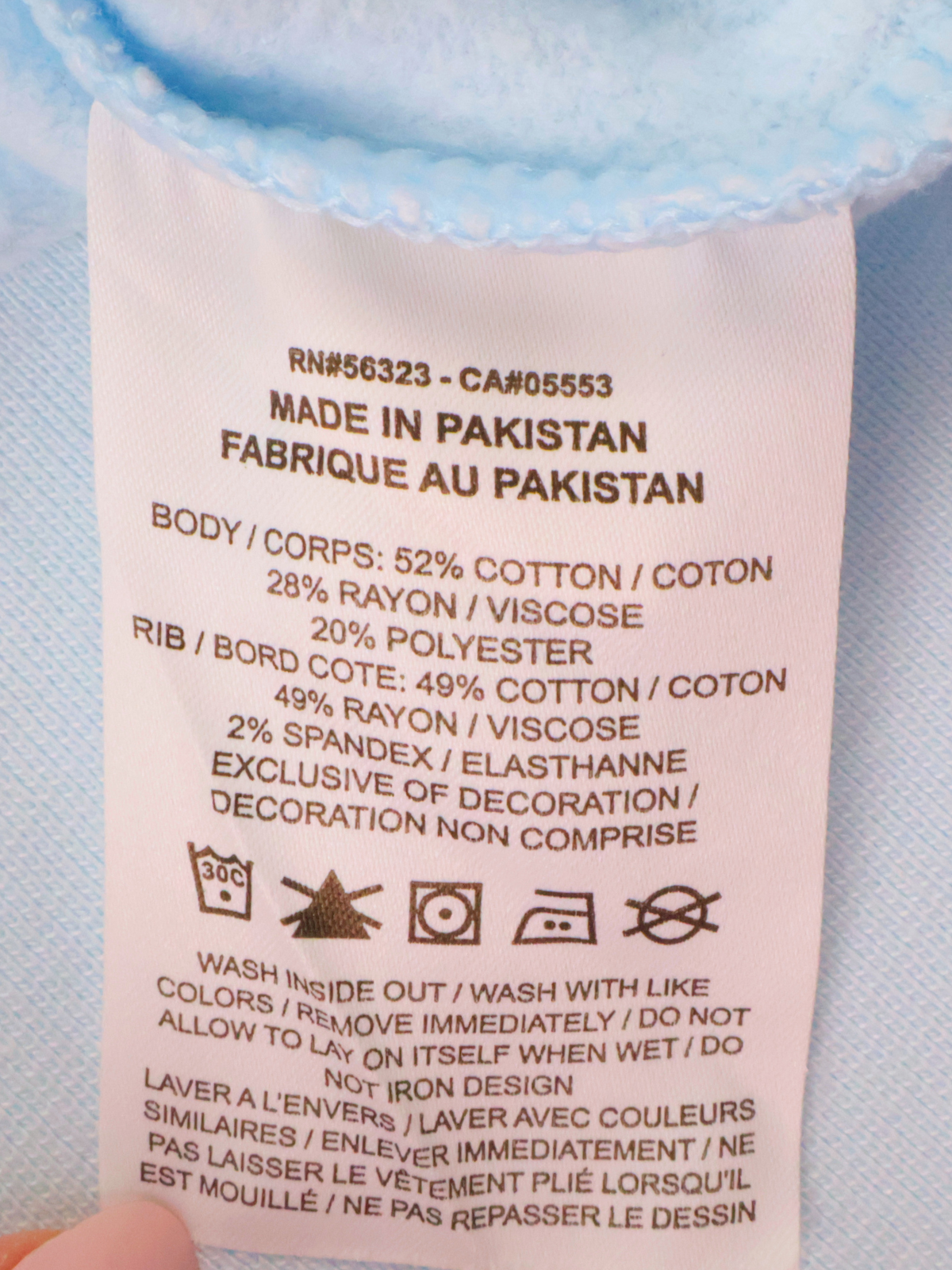 Nike Cropped Sweatshirt – Baby Blue | Oversized Fit | Size Small