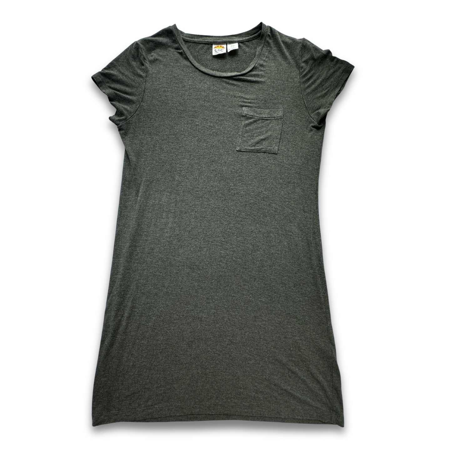 C & C California Dark Green T-Shirt Dress – Size Medium