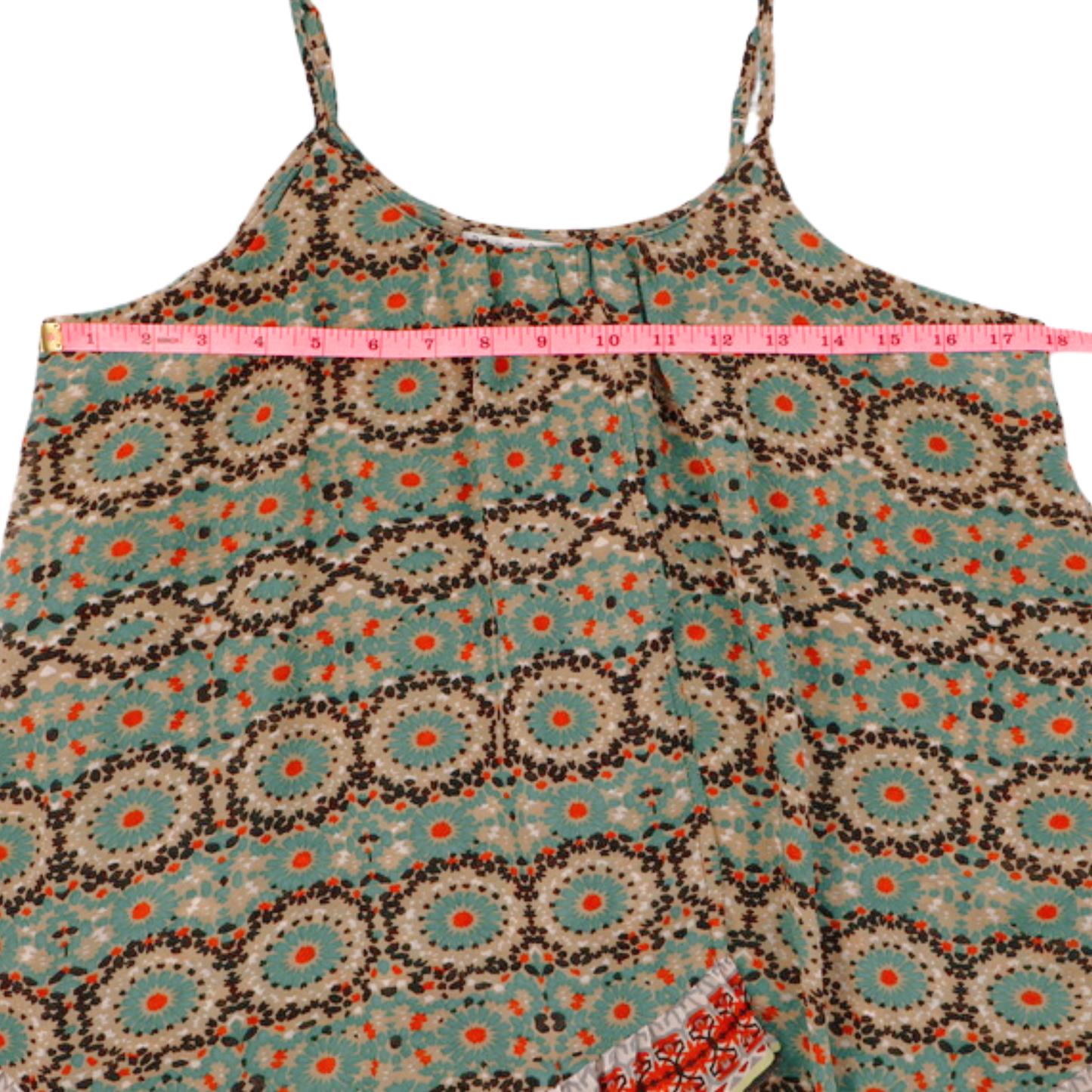 Patrons of Peace Flowy Printed Tank – Boho Geo Floral | Size L