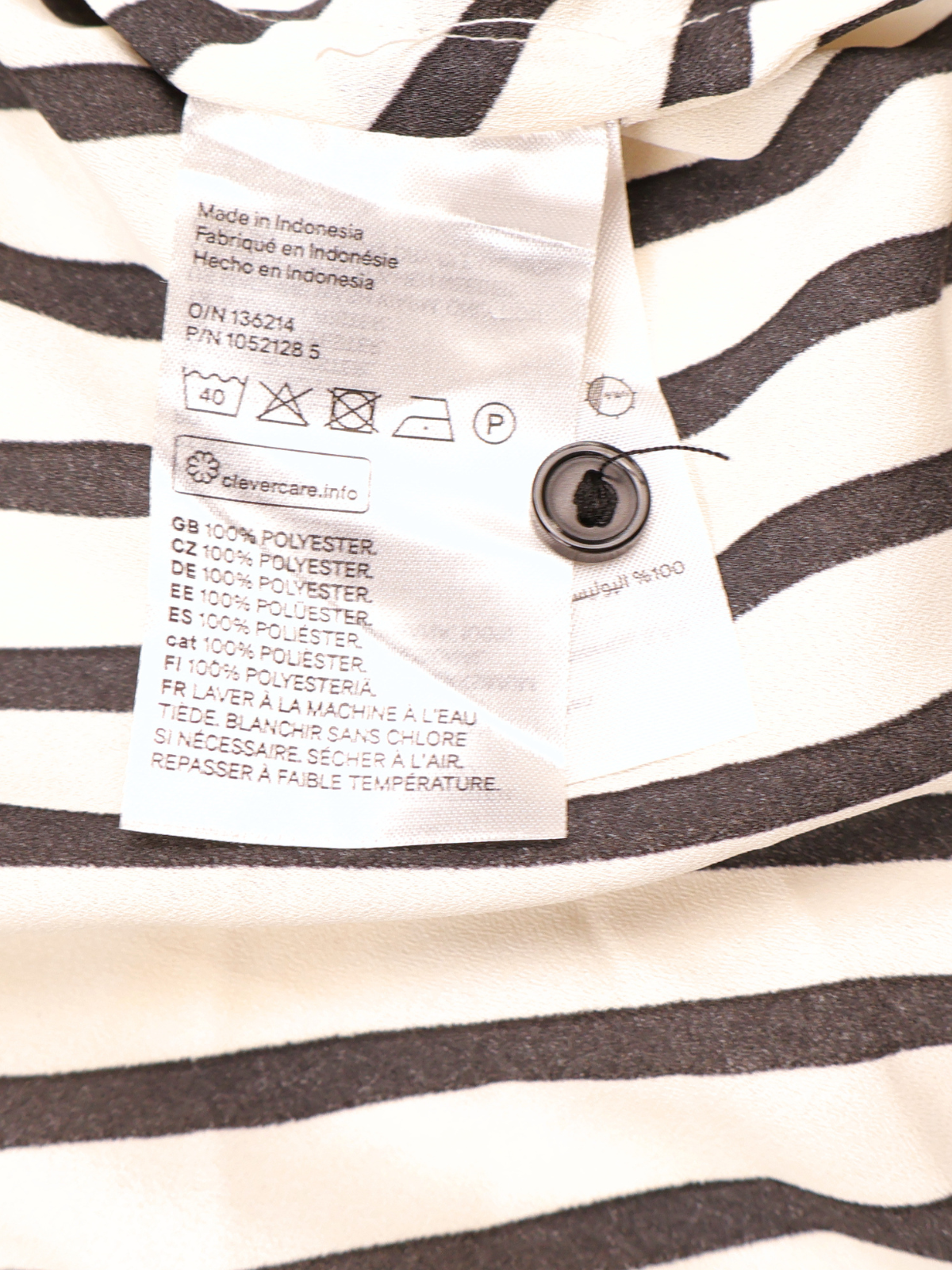 Zara Black Cream Stripe Maxi Shirt Dress Size Small Long Sleeve Button Front