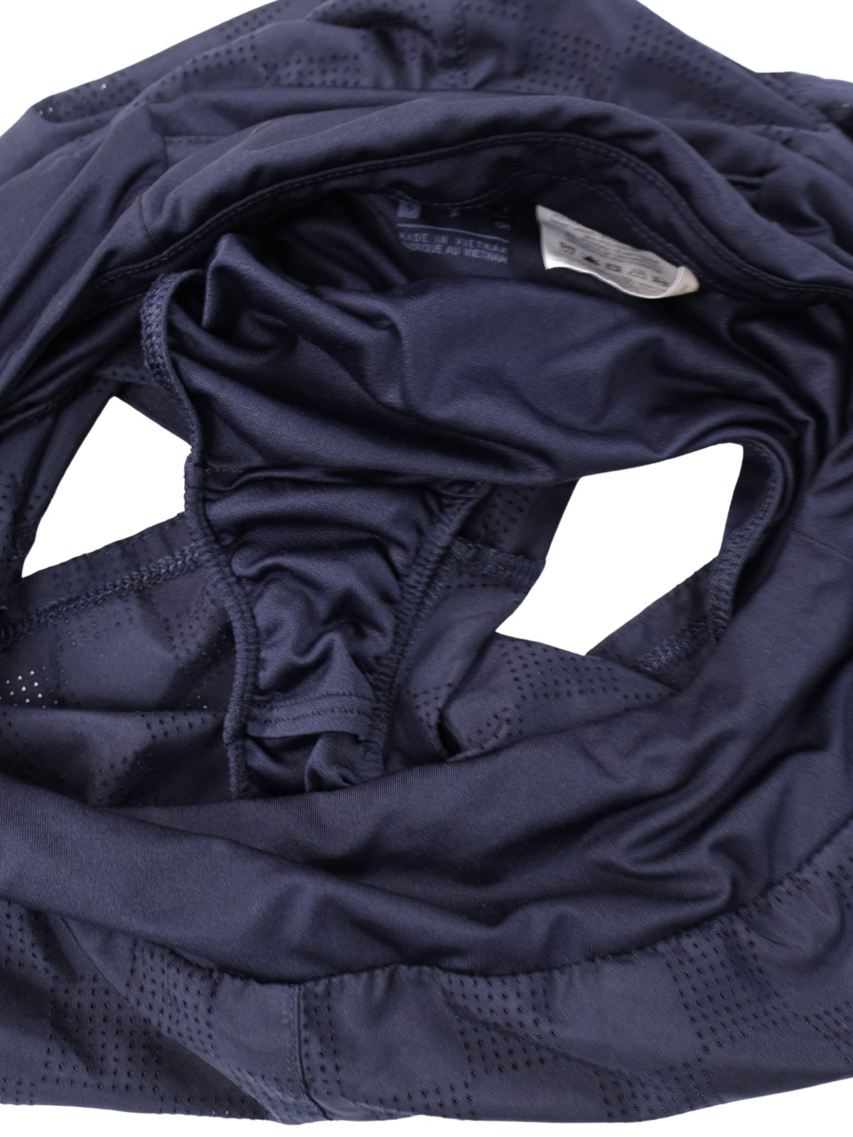Nike Dri-FIT Running Shorts Women's Small Navy Perforated Athletic Lined Workout