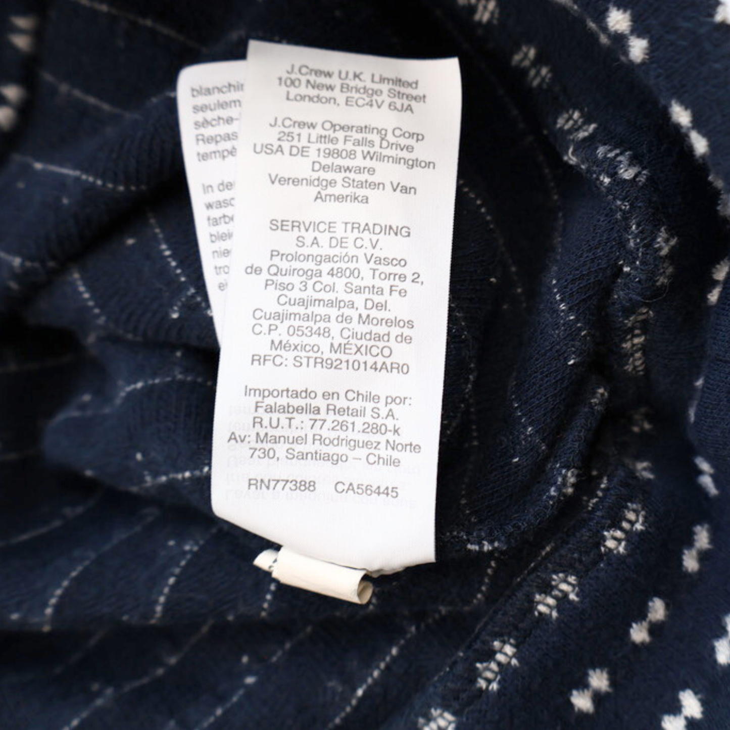 Madewell Textured Balloon Sleeve Knit Top XS | Navy Patterned Statement Sweater