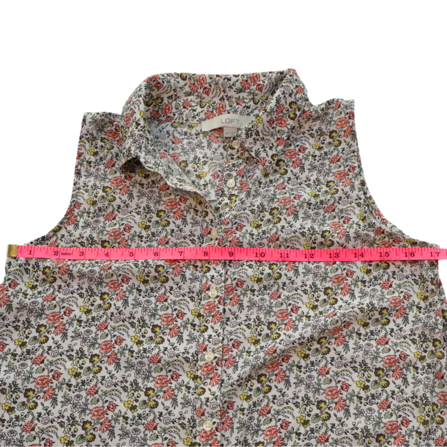 LOFT Floral Sleeveless Blouse – Effortless Spring Staple (XSP)