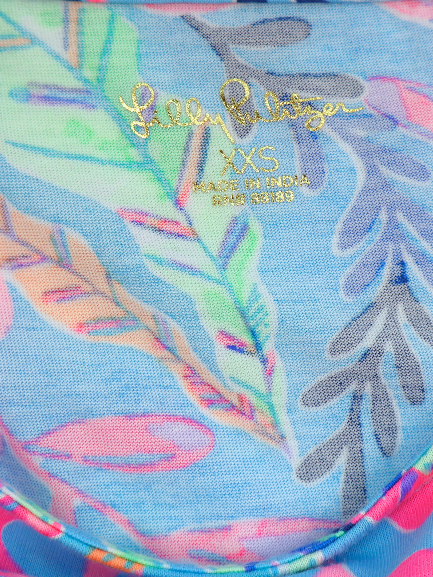 Lilly Pulitzer Tropical Tiered Dress XXS | Vibrant Blue Pink Print | Resort Ready Statement Piece