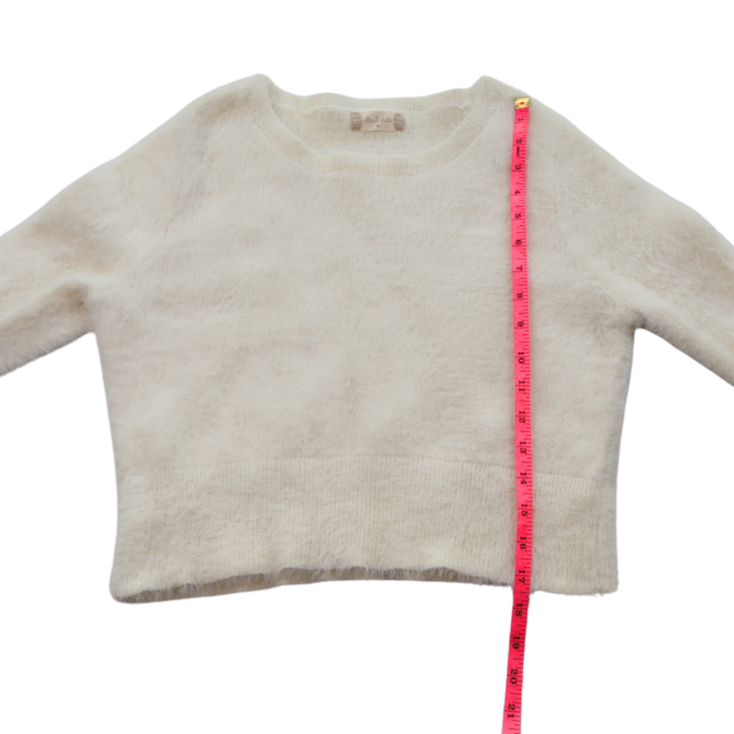Alter’d State Fuzzy Knit Sweater | Soft Ivory | Size Medium
