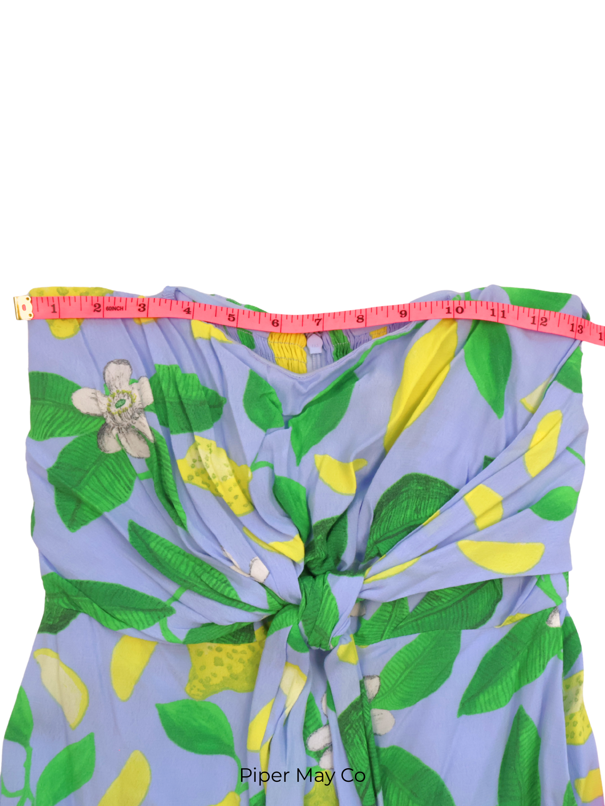 Maeve Strapless Lemon Print Romper – Effortless Statement Piece | Size 0