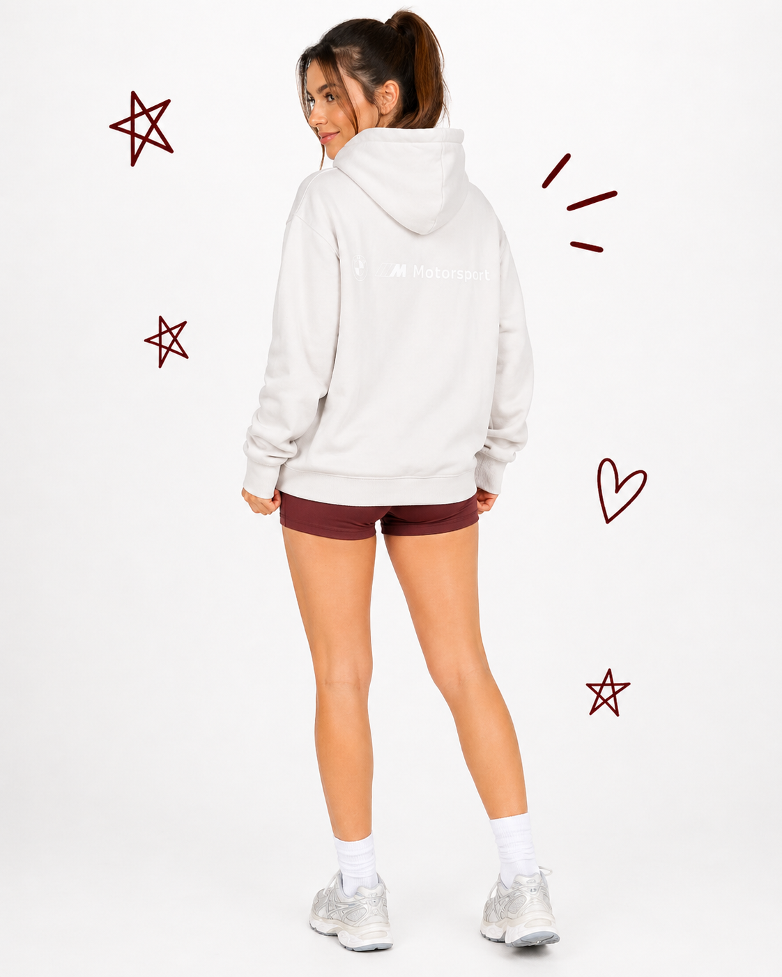Puma x BMW Motorsport Cream Hoodie | Size Medium | Minimal Streetwear Essential