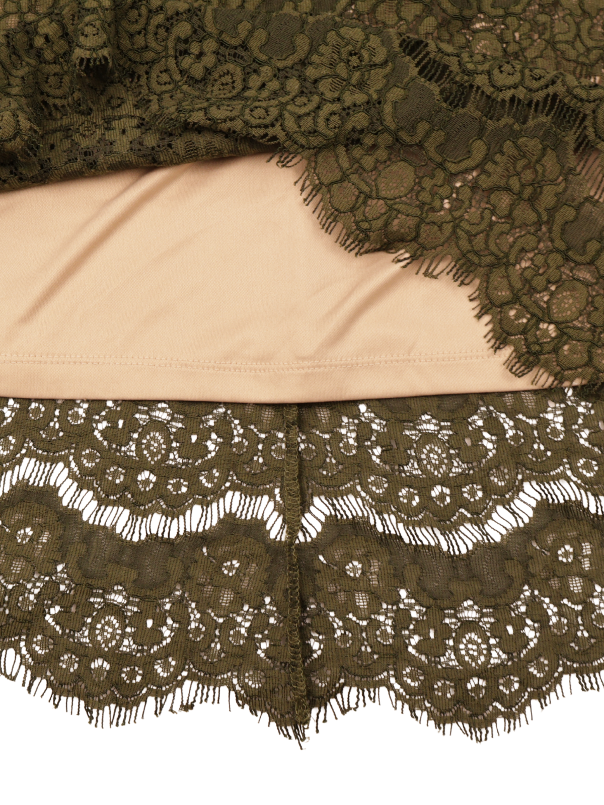 Love Fire Olive Green Lace Halter Blouse | Feminine Statement Top