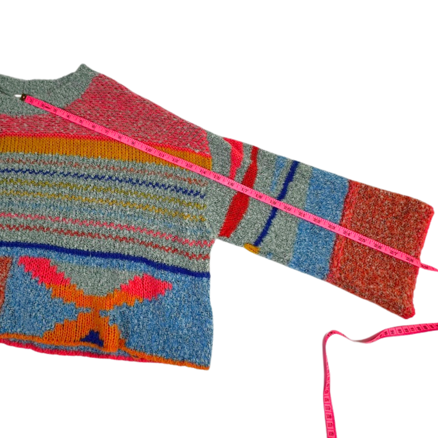 Moon &amp; Madison Abstract Colorblock Sweater – Size Medium