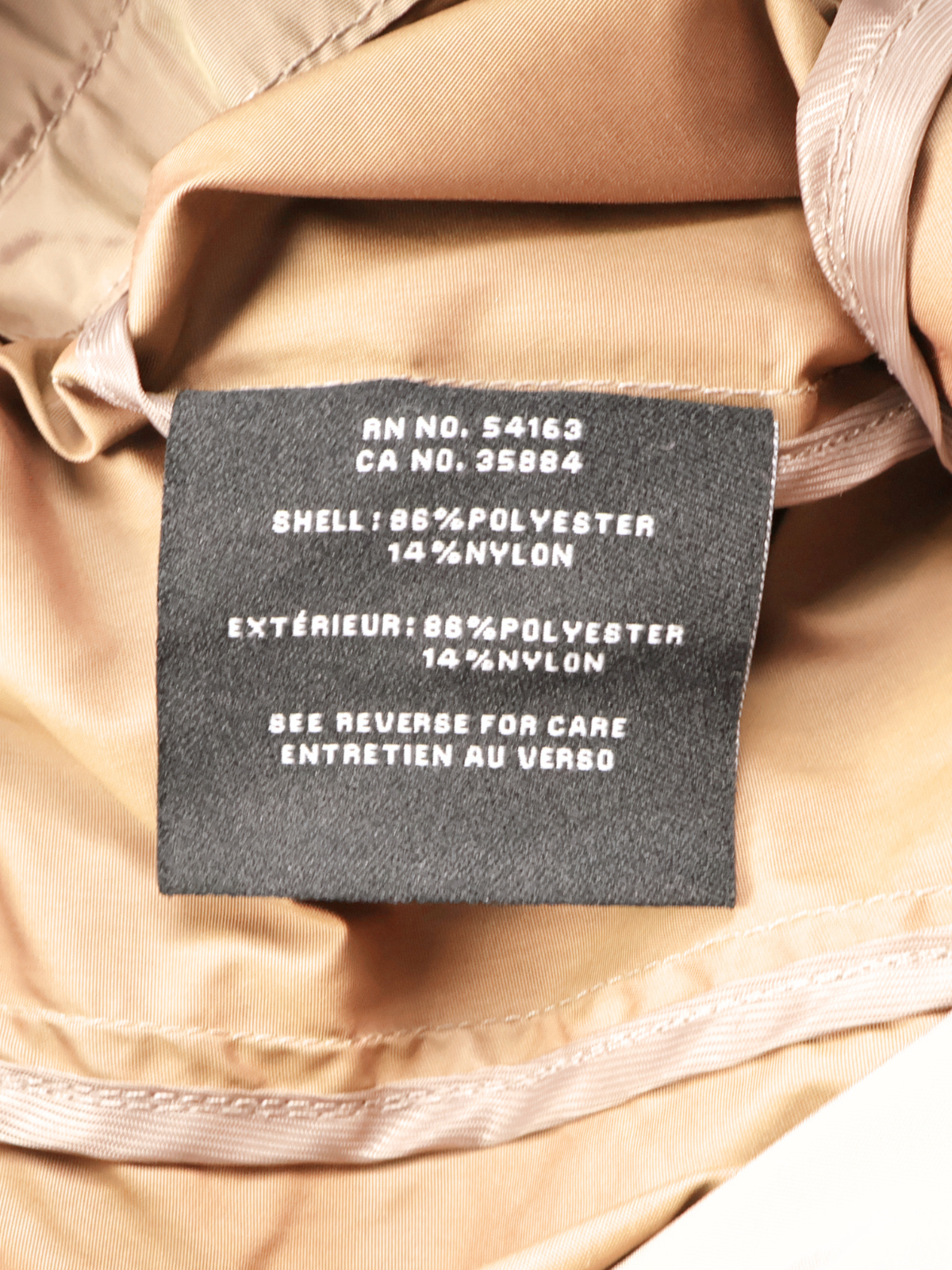 Cole Haan Packable Beige Rain Jacket – Lightweight Hooded Coat | Size Small