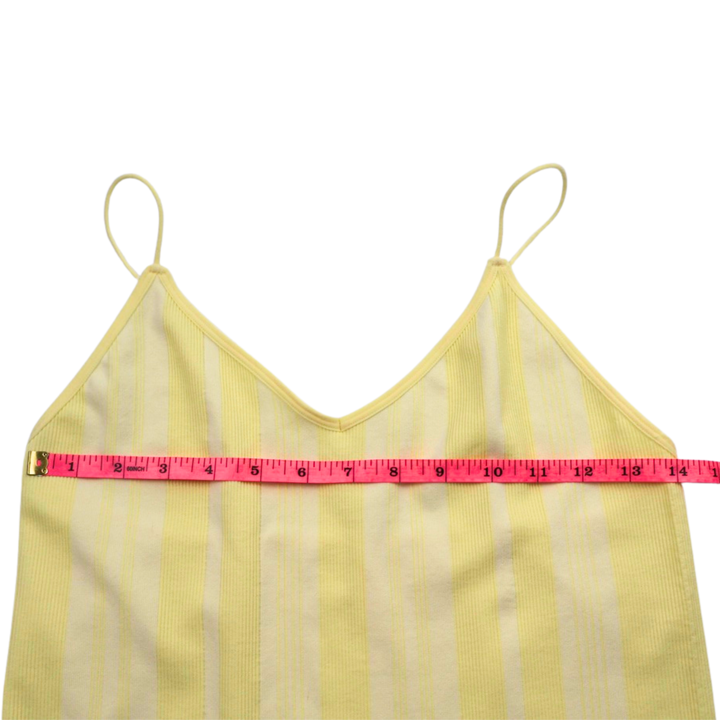 Colsie Yellow Ribbed Striped Bodysuit Size XL