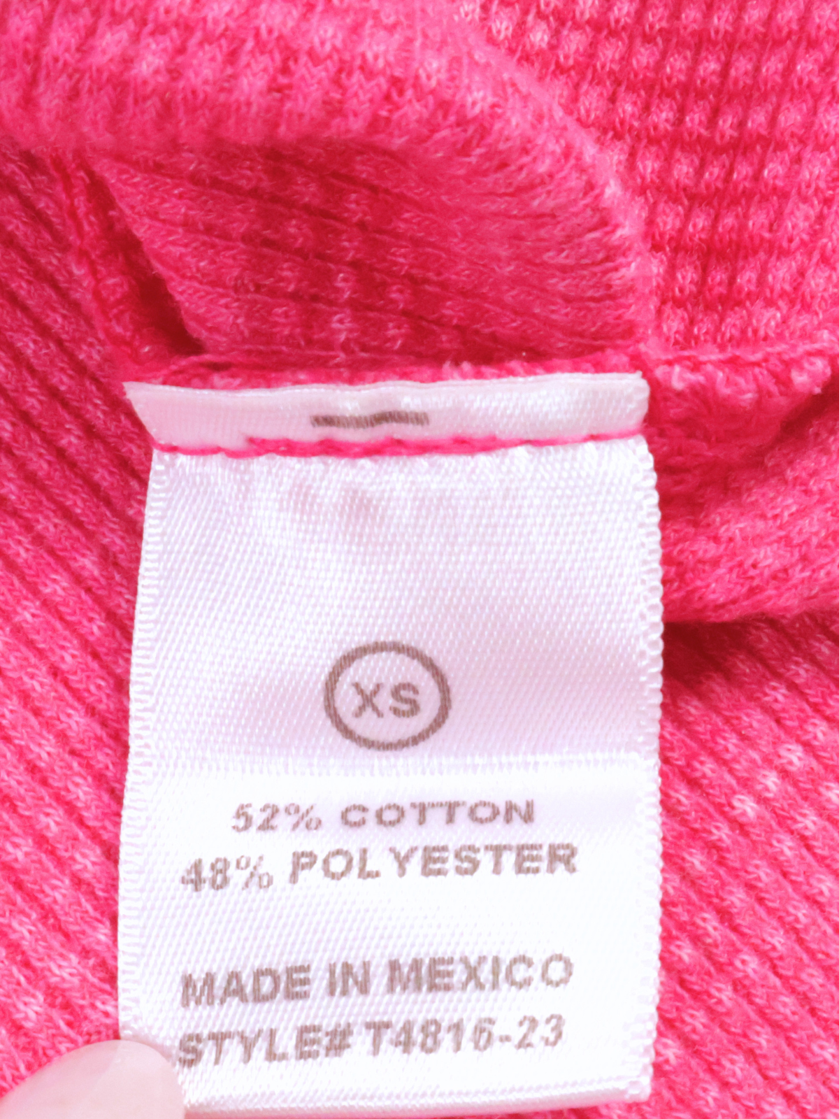 Alter’d State Pink Waffle Knit Crop Top | Soft Textured V-Neck | XS | NWT