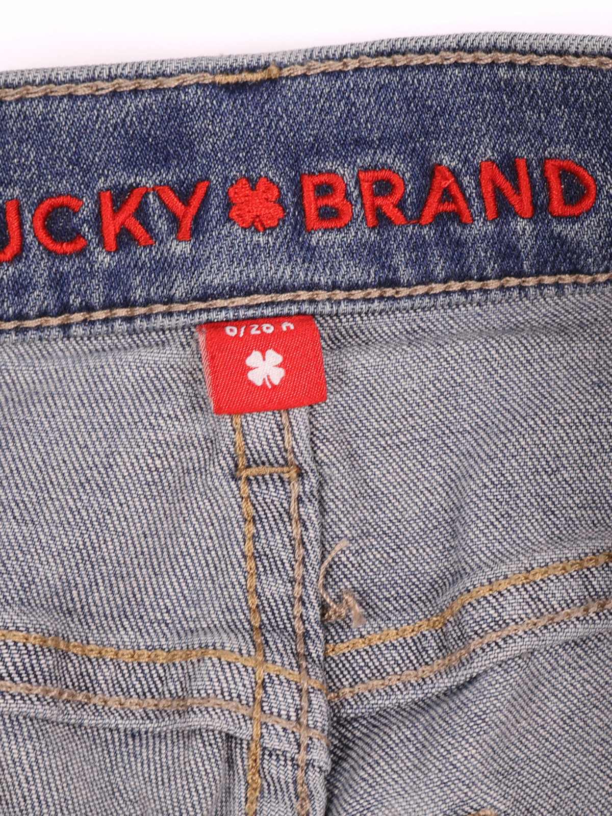 Lucky Brand Mid Rise Skinny Ankle Jeans Size 6/28 Raw Hem Stretch Denim
