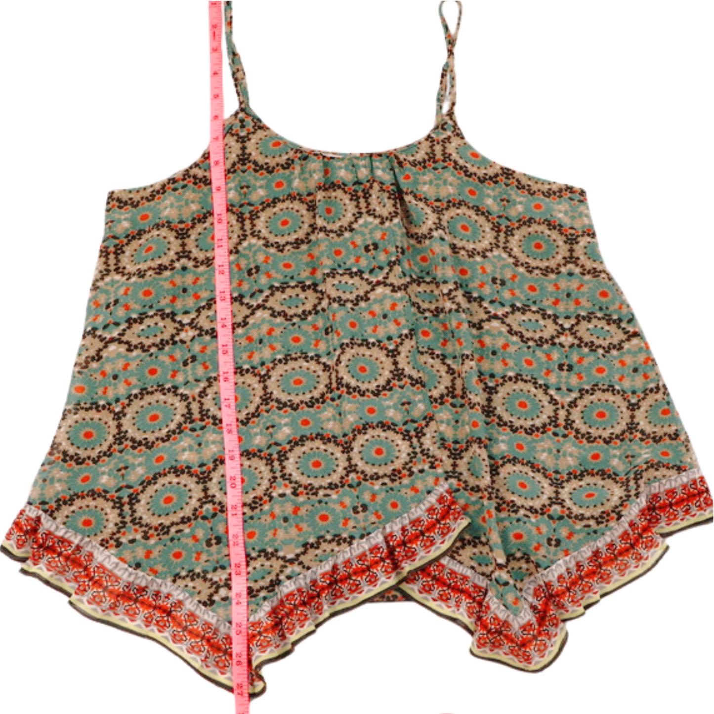 Patrons of Peace Flowy Printed Tank – Boho Geo Floral | Size L
