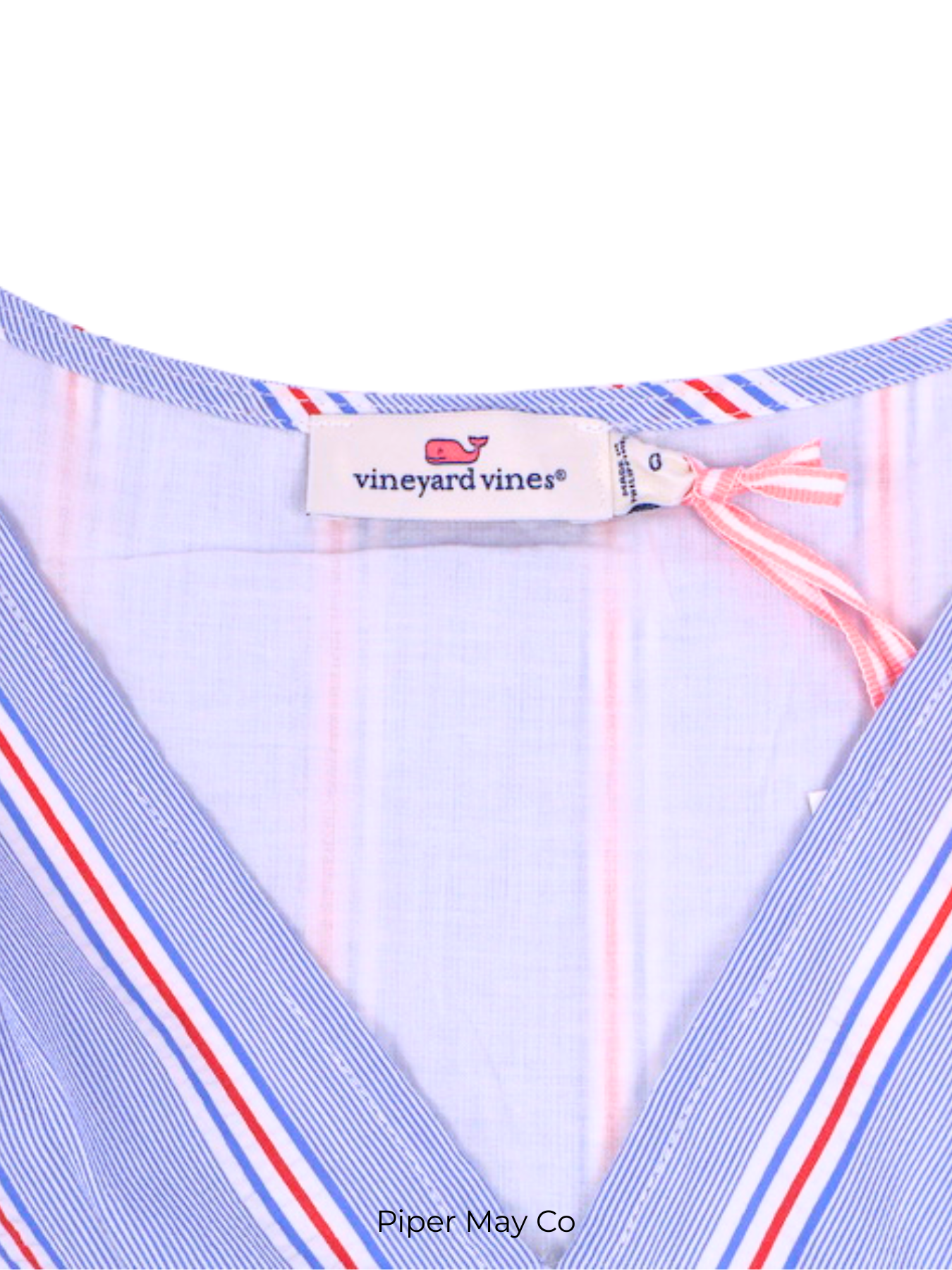Vineyard Vines Blue Striped Fit & Flare Dress (NWT) – Size Small