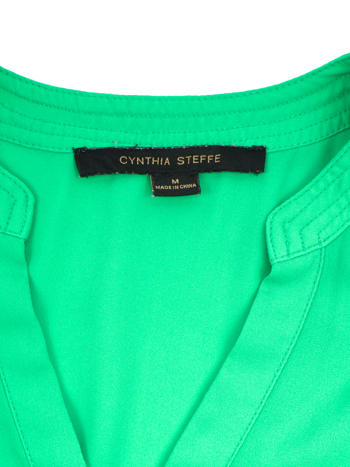 Cynthia Steffe Bright Green Blouse | Effortless Statement Essential