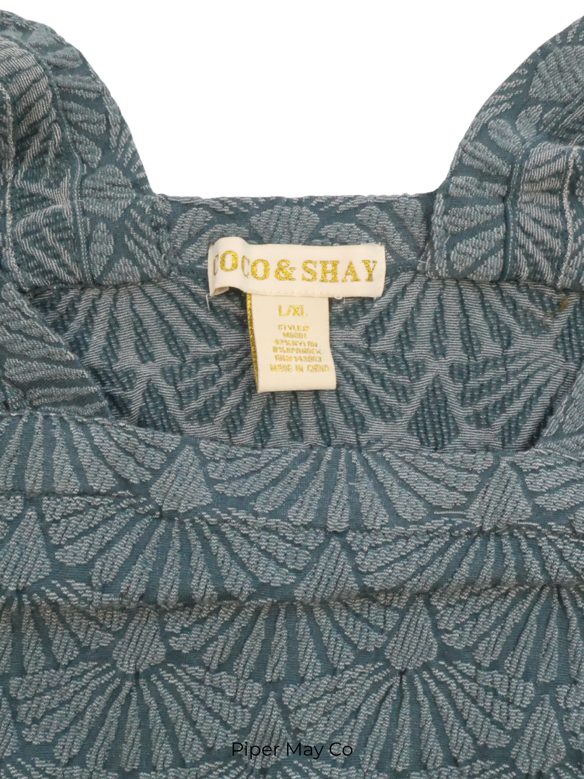 Coco & Shay Textured Stretch Tank – Elevated Everyday Essential | Size Large