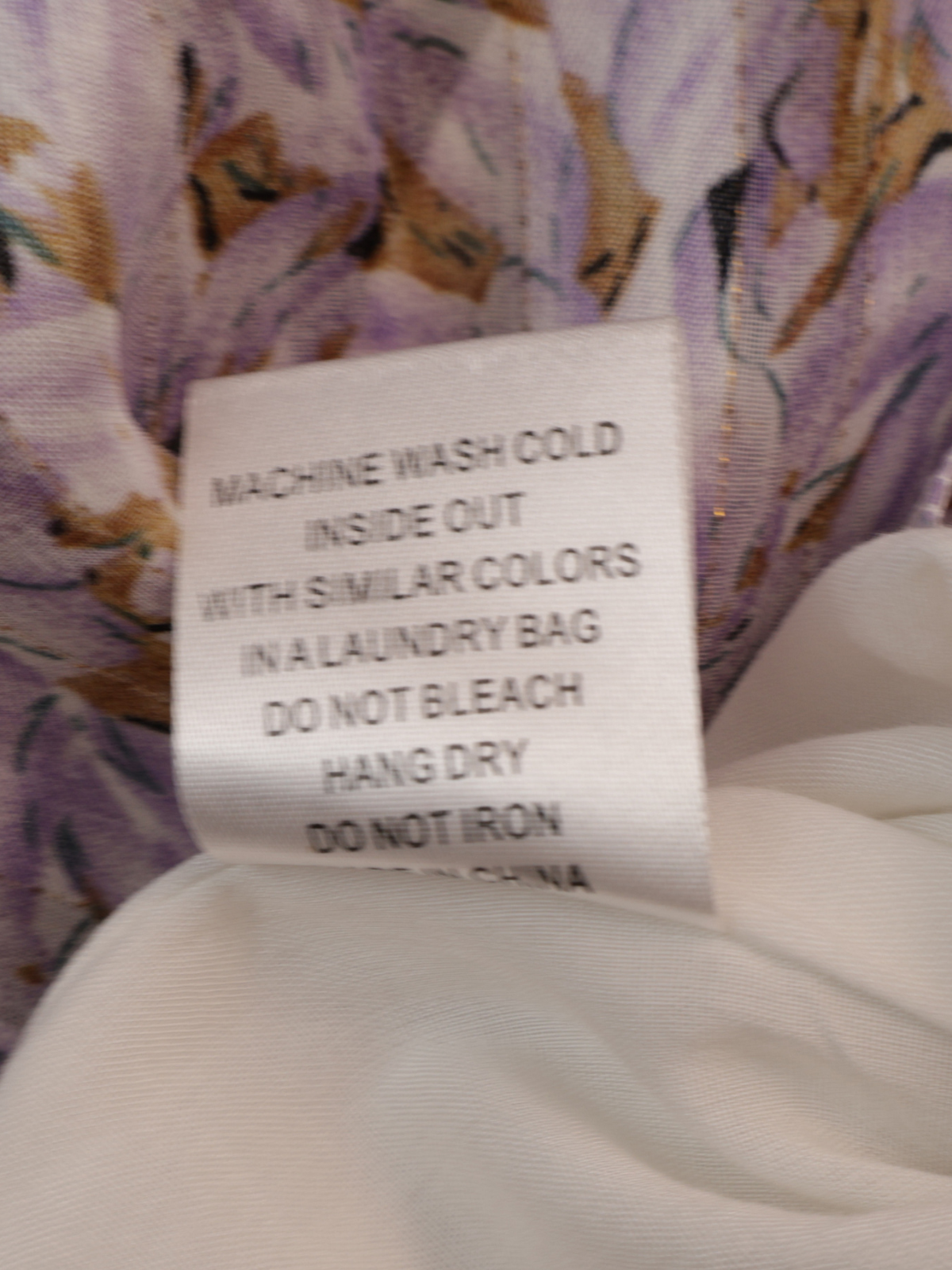 Franco Purple & Gold Metallic Dress – Romantic Smocked Waist Mini | Size Large