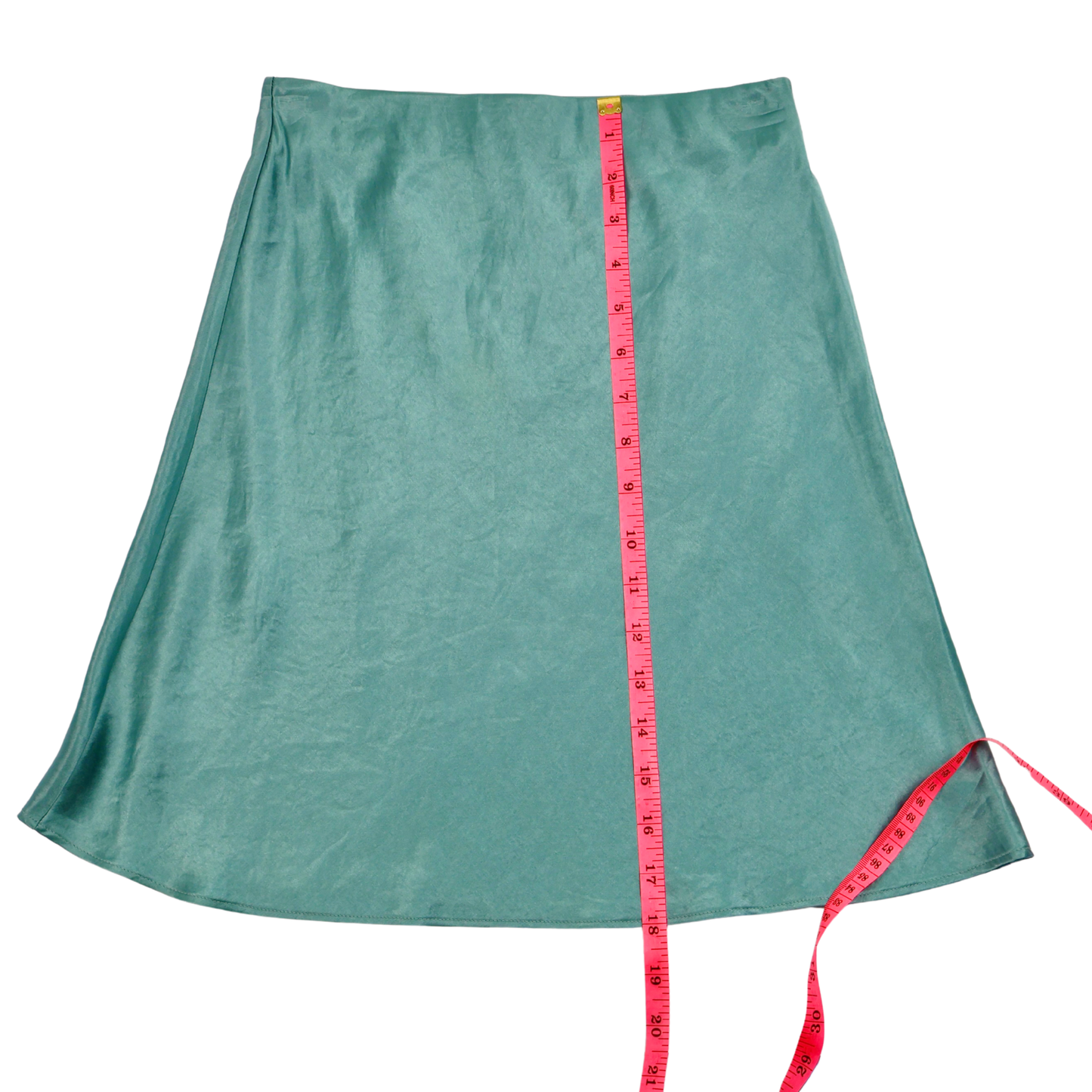 Babaton Satin Slip Skirt – Sage Green Minimalist Mini | Size 0