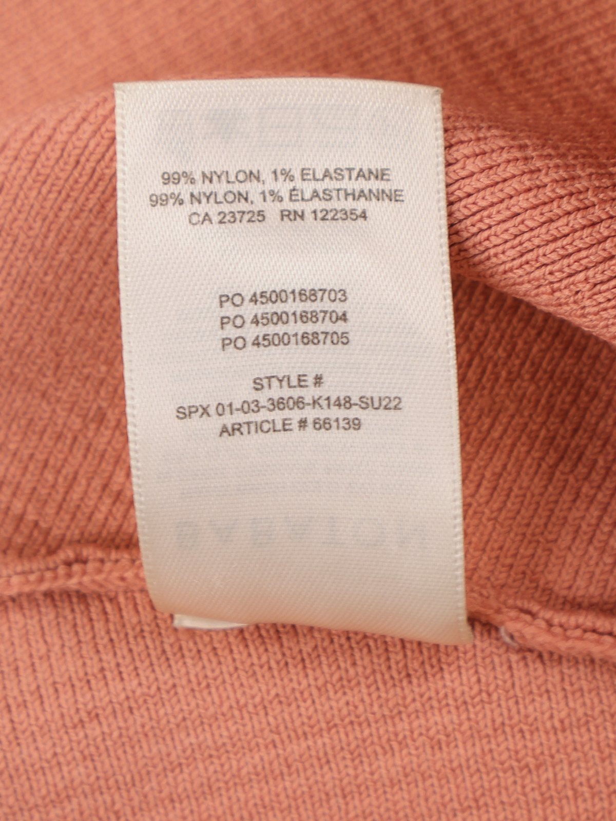 Babaton Aritzia Sculpt Knit Cropped Tank Top Small Peach Ribbed Minimalist