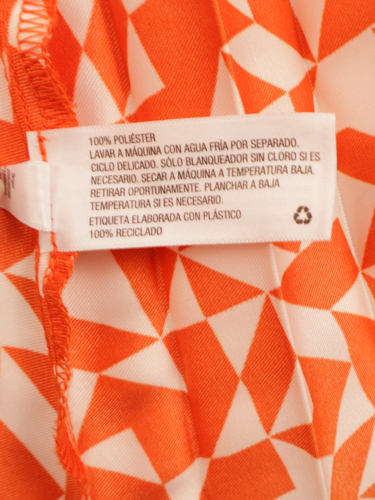 Future Collective Midi Skirt Size 0 | Orange Geometric Print Flowy Statement Skirt