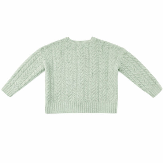 Joie Mint Green Cable Knit Sweater XS Crewneck Soft Knit