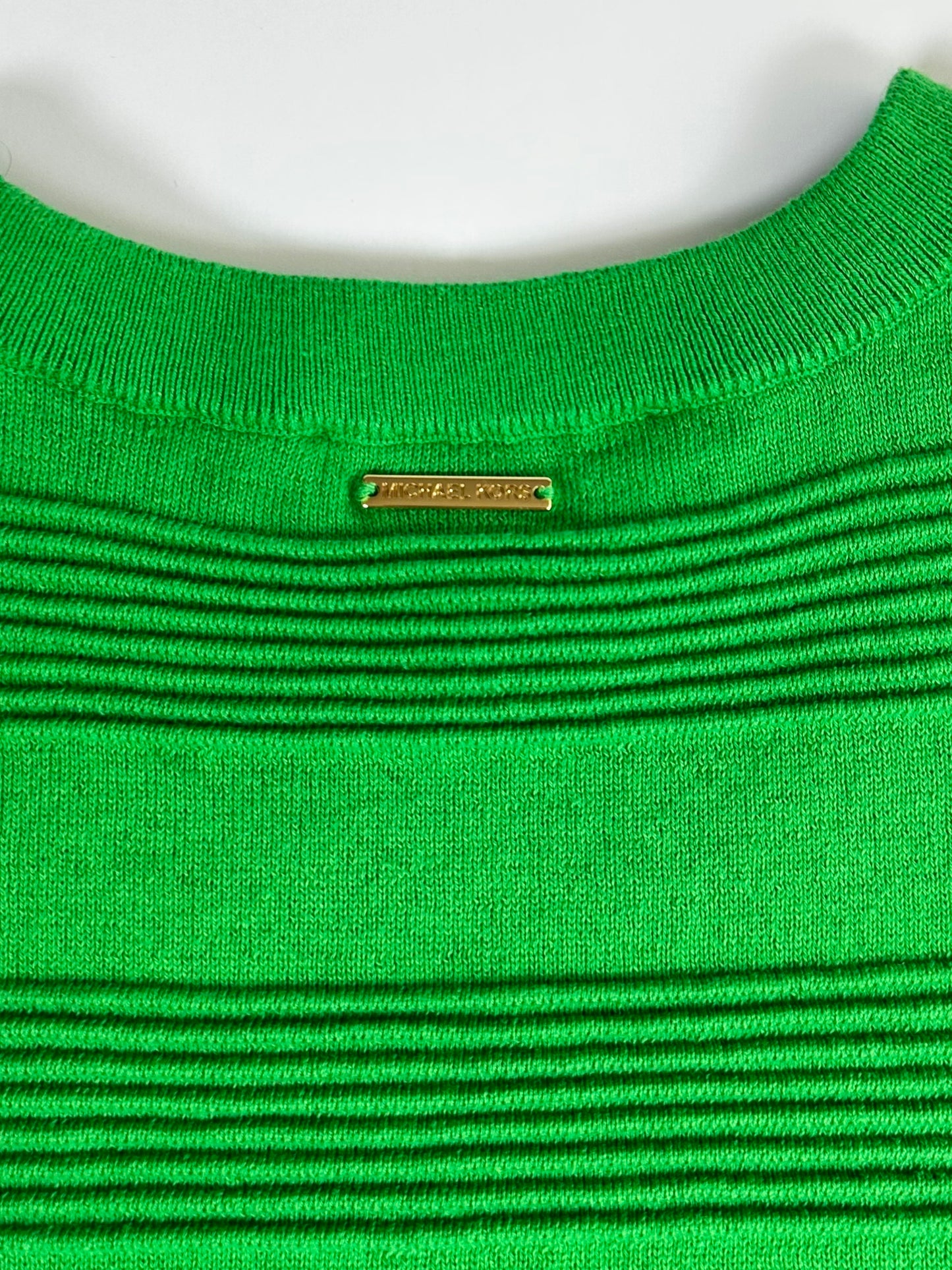 Michael Kors Ribbed Knit Short Sleeve Sweater – Size Medium