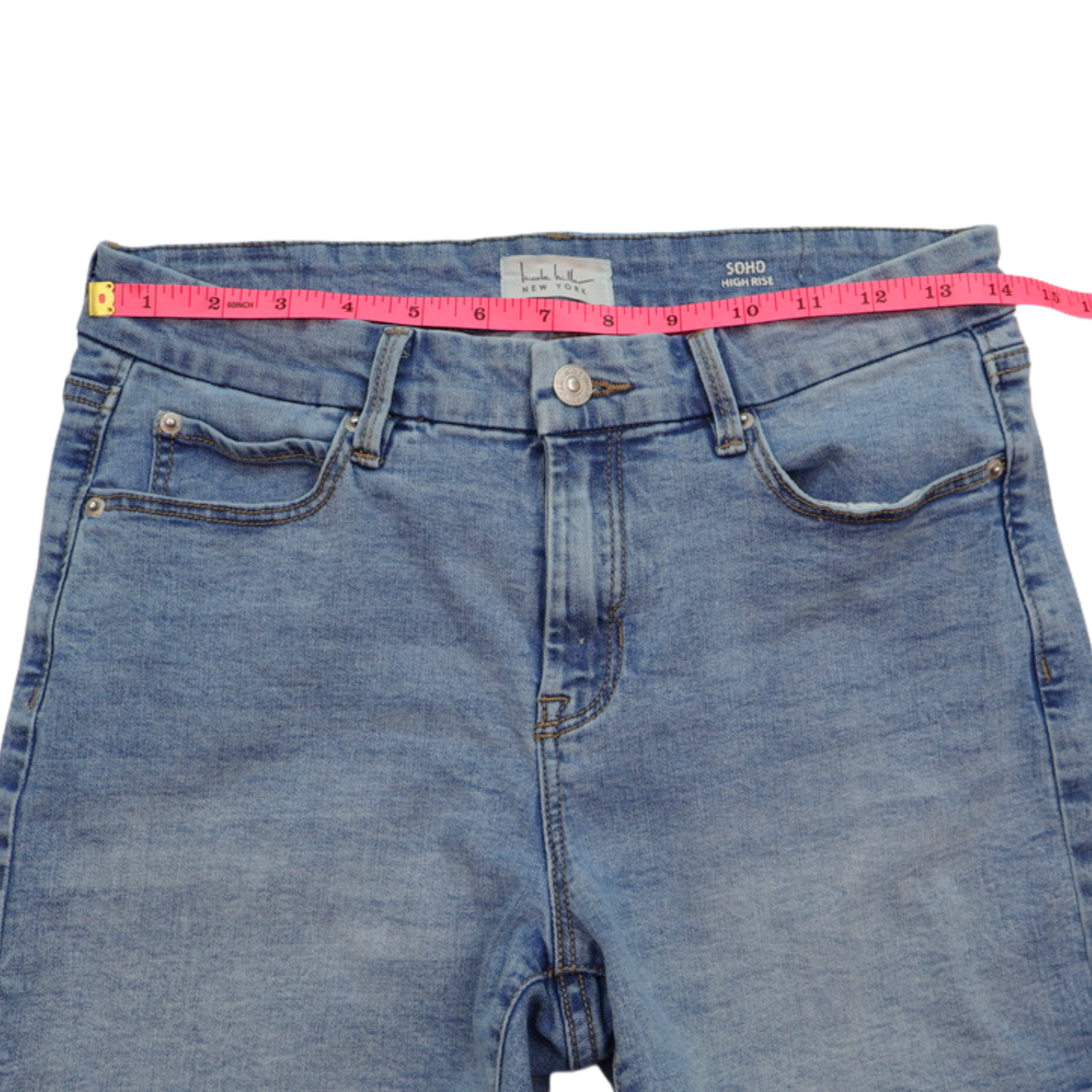 Nicole Miller Soho High Rise Denim Shorts Size 4 | Light Wash Essential Summer Staple