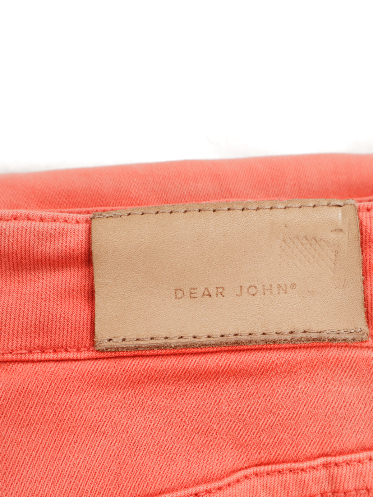 Dear John Salmon Cropped Jeans Size 27 | High Rise Straight Leg | Modern Color Denim