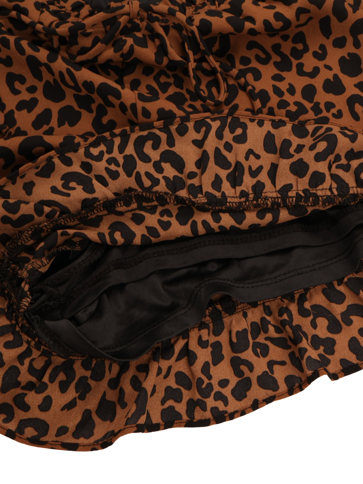 Sienna Sky Leopard Print Ruffle Shorts – Flowy High Rise Size Small