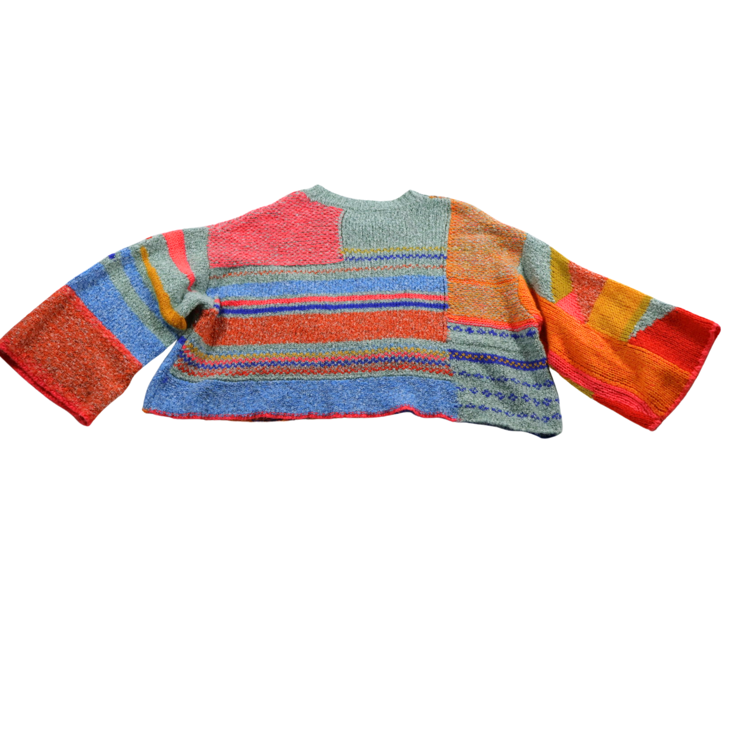 Moon &amp; Madison Abstract Colorblock Sweater – Size Medium