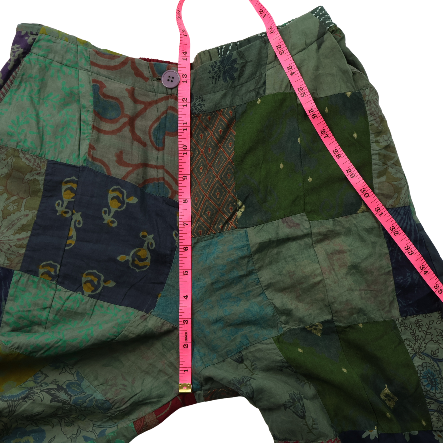 Earthbound Patchwork Balloon Pants – Size Medium