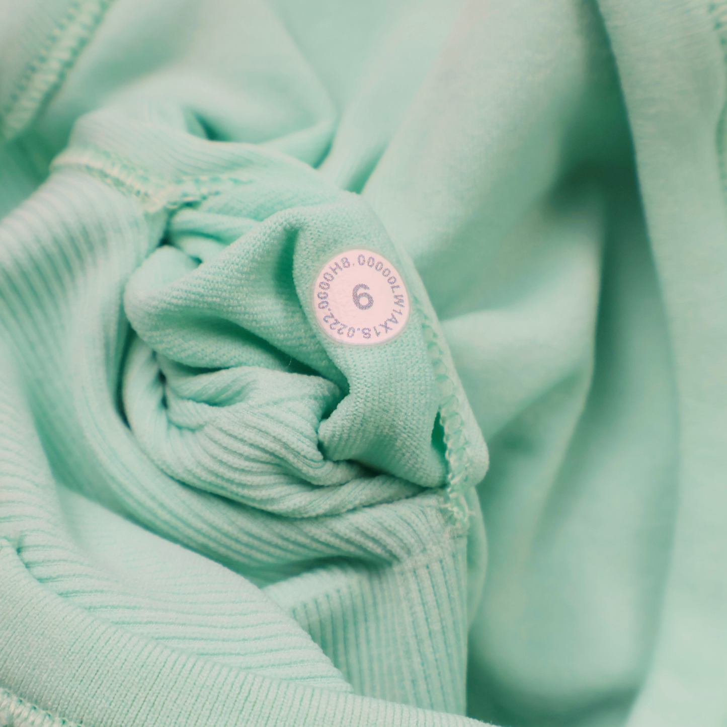 Lululemon Ebb to Street Ribbed Tank Top Mint Green Size 6 Yoga Workout Top