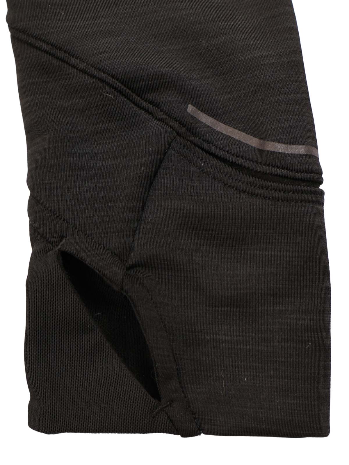 Athleta Black Long Sleeve Running Top Medium Thumbholes Zip Pocket Activewear
