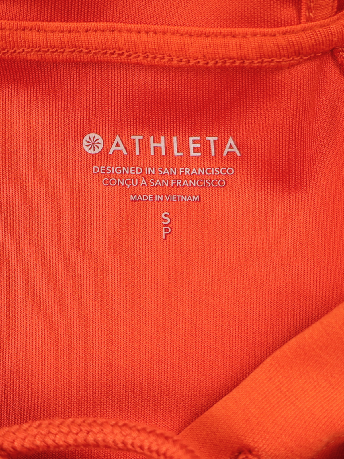 Athleta Super Soft Orange Hoodie Small Modal Blend Athleisure Sweatshirt