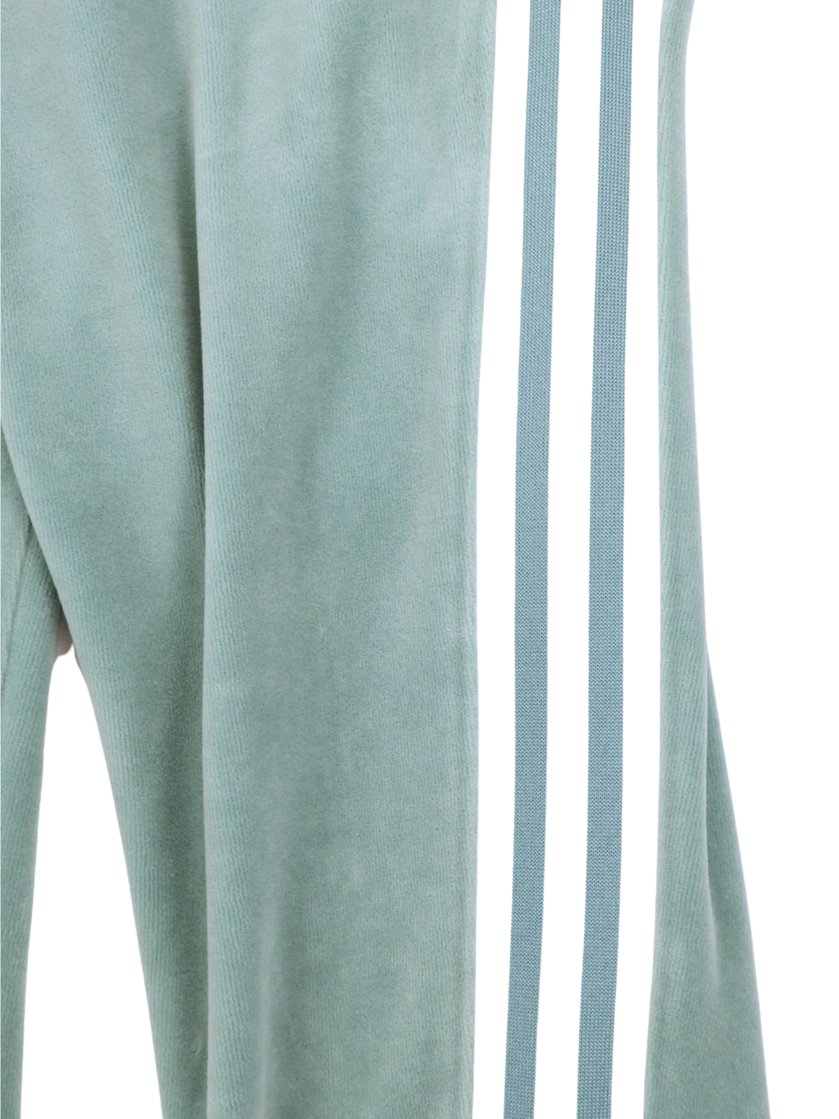 Adidas Velour Track Joggers Green 3 Stripe Lounge Pants Size Large