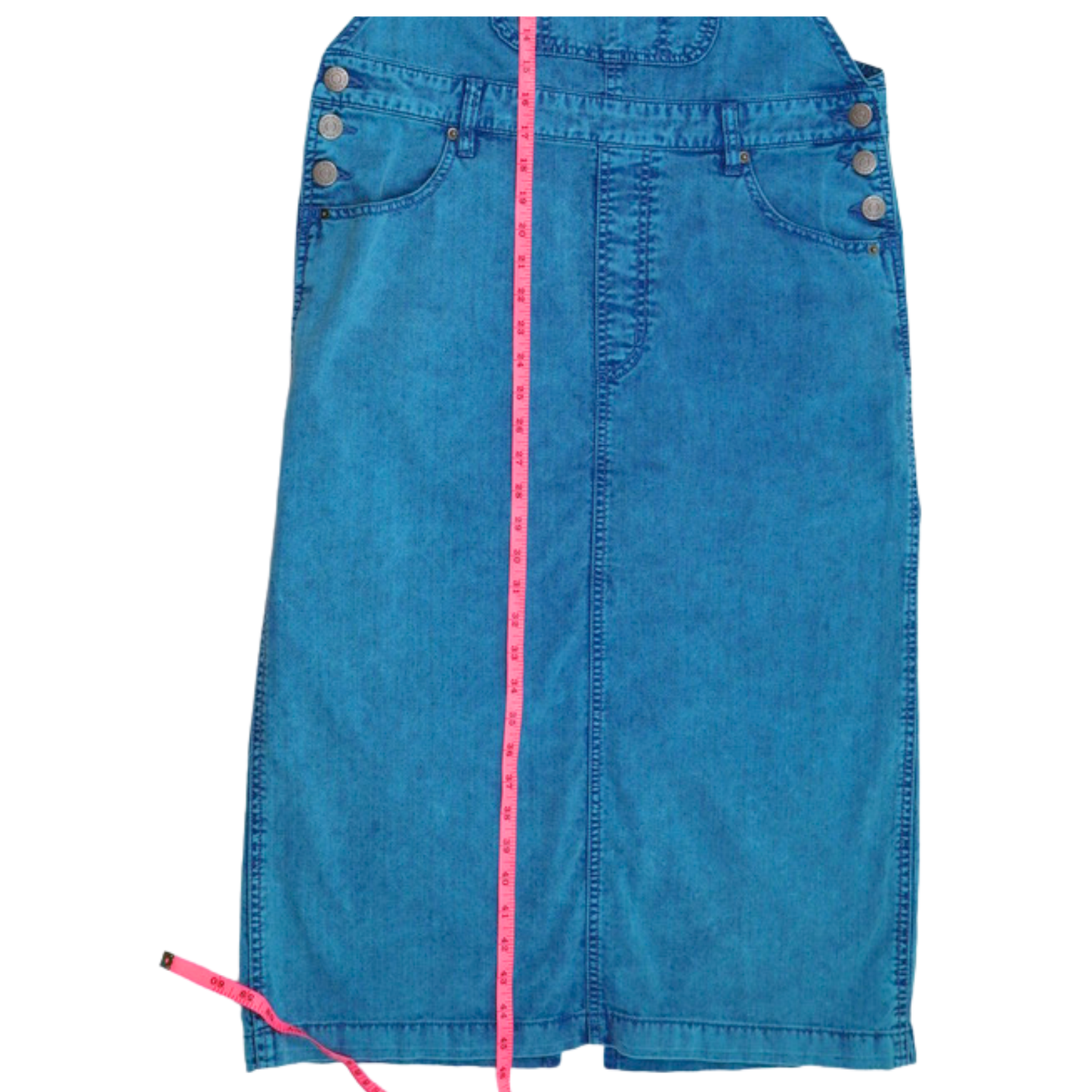 BDG Denim Overall Midi Dress – Vintage Wash Utility Style | Size M