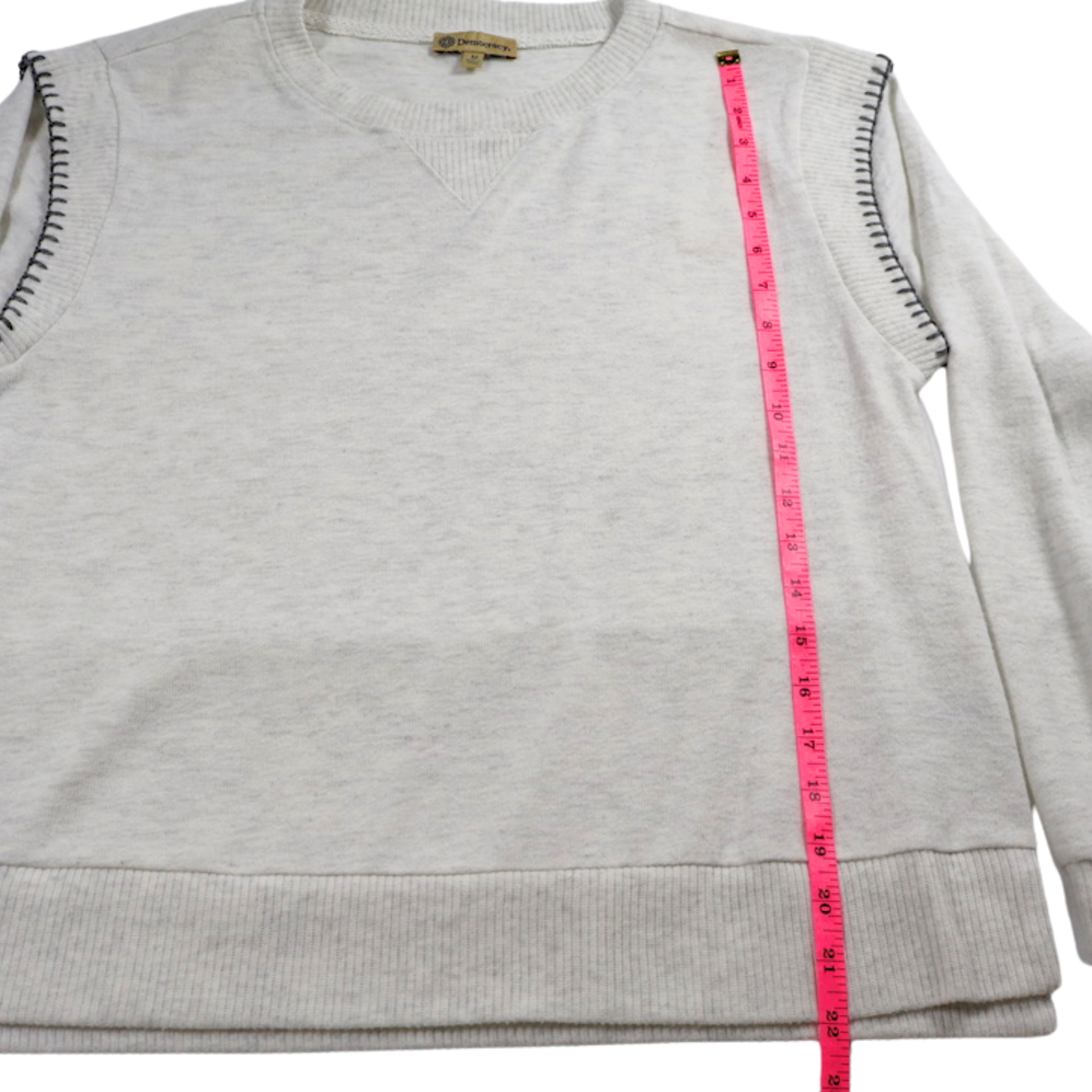 Democracy Grey Pullover Sweatshirt – Size Medium