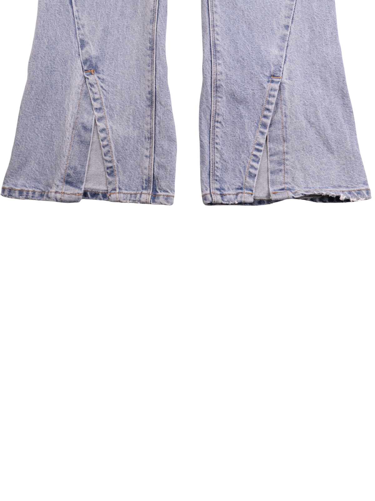 American Eagle Flare Jeans Size 0 | High Rise Front Slit Denim | Trend Fit