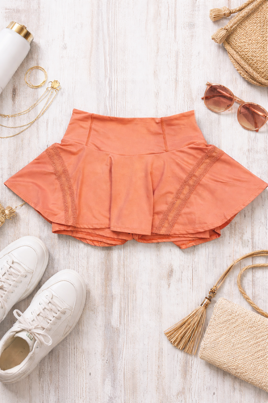 Free People Movement Skort – Coral | Size Medium