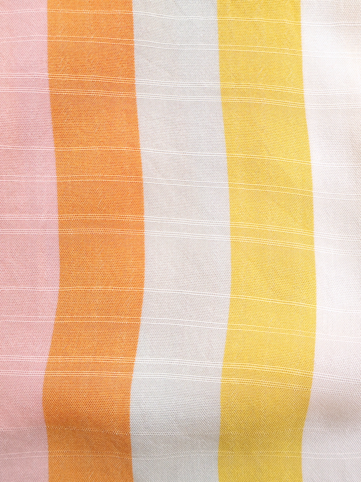 LOFT Striped Button Front Midi Shirt Dress Small Pink Orange Yellow Belted Summer