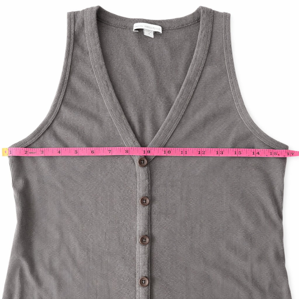James Perse Standard Tank Dress – Espresso Brown | Size 4