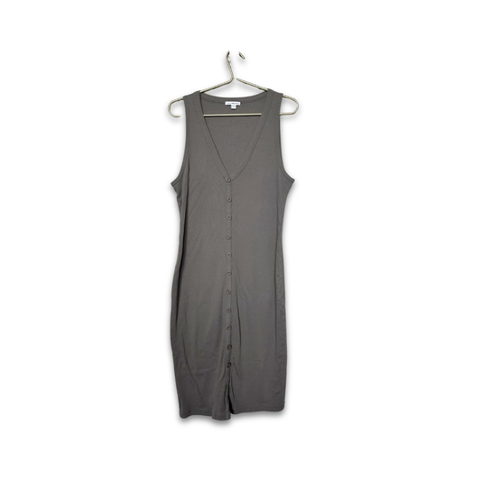 James Perse Standard Tank Dress – Espresso Brown | Size 4
